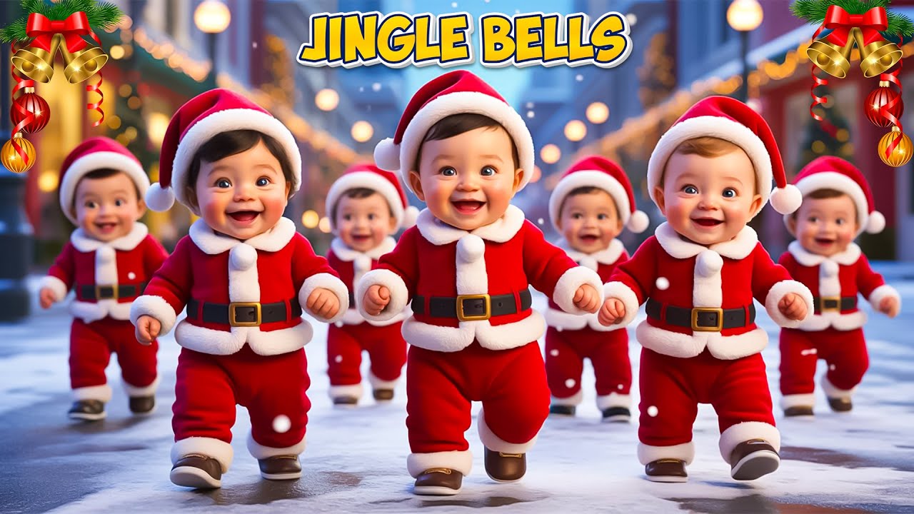 Jingle Bells | Happy Merry Christmas | Kids & Toddlers Dance | Nursery Rhymes For Kids | Kids Song