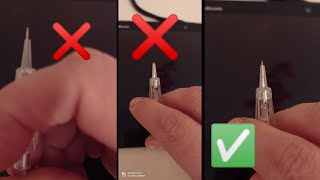 التحكم بمسافه  خروج الابره بجهاز التاتو.Controlling the exit of the needle from the device      ￼