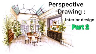 How to draw two point perspective : part 2