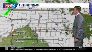 Iowa weather: Tracking mid-week rain chances with a brief temperature drop