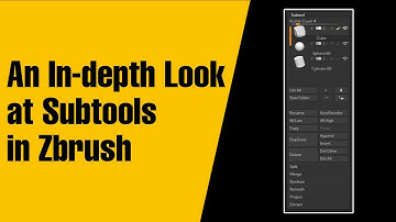 Zbrush | Subtools In-depth