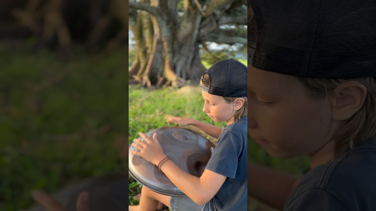 For all this incredible tree has given, I hope I gave a little back #handpan #music #naturesbeauty