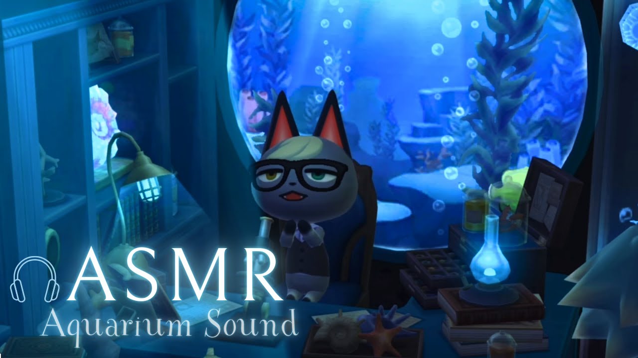 ASMR | Sleep Aid 🎧 Aquarium ambience▪️No Music▪️Animal Crossing Pocket Camp 💤