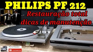 TOCA DISCOS PHILIPS FP 212 - RESTAURAÇÃO E MANUTENÇÃO TOTAL DIY