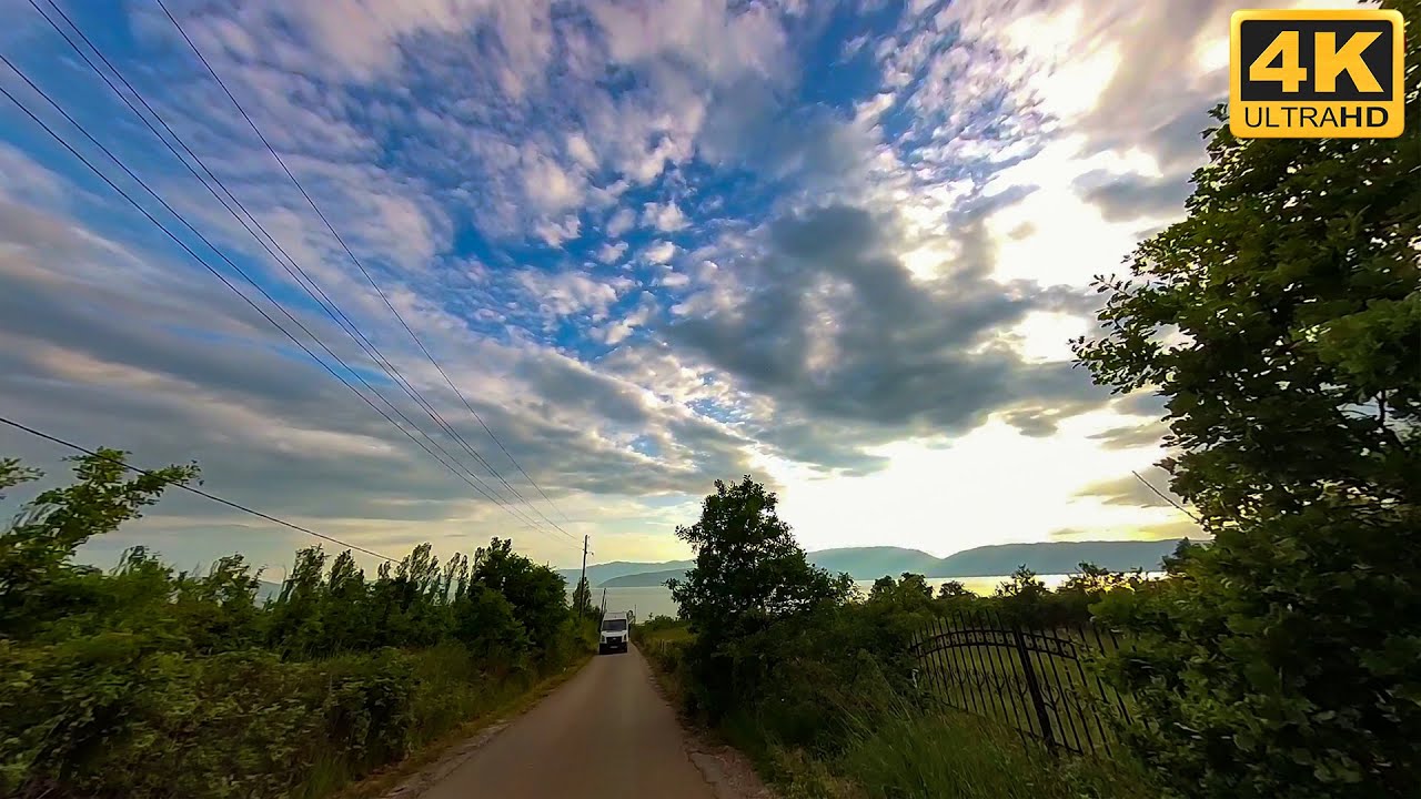 DRIVE TOUR - from PRETOR to SLIVNICA Beach, Macedonia (2023)【4K】Возење Претор-Сливница, Македонија