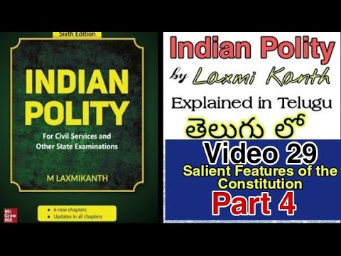 Part 4 Salient Features Of The Constitution Indian Polity By