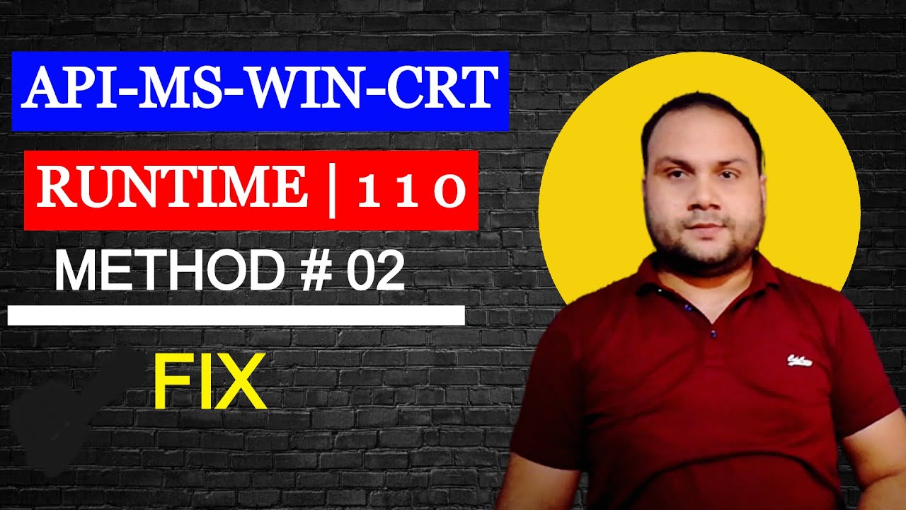 How To Fix Api ms win crt runtime 1 1 0 DLL Is Missing From Your How to fix api ms win crt runtime 1 1 0 dll is missing from your