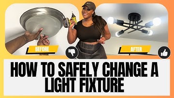 How to Safely Replace or Install a Light Fixture
