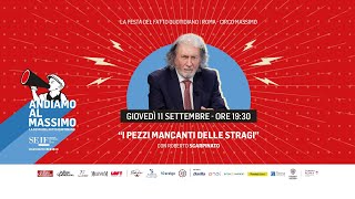 Roberto Scarpinato alla Festa del Fatto: “I pezzi mancanti delle stragi”