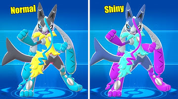 Pokémon Legends Z-A - All Shiny Mega Evolutions Comparison (DLC Included)