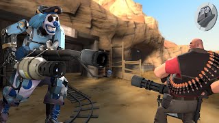 Giant Robot Pyro Clown stomps entire team of humans while egghead talks about it