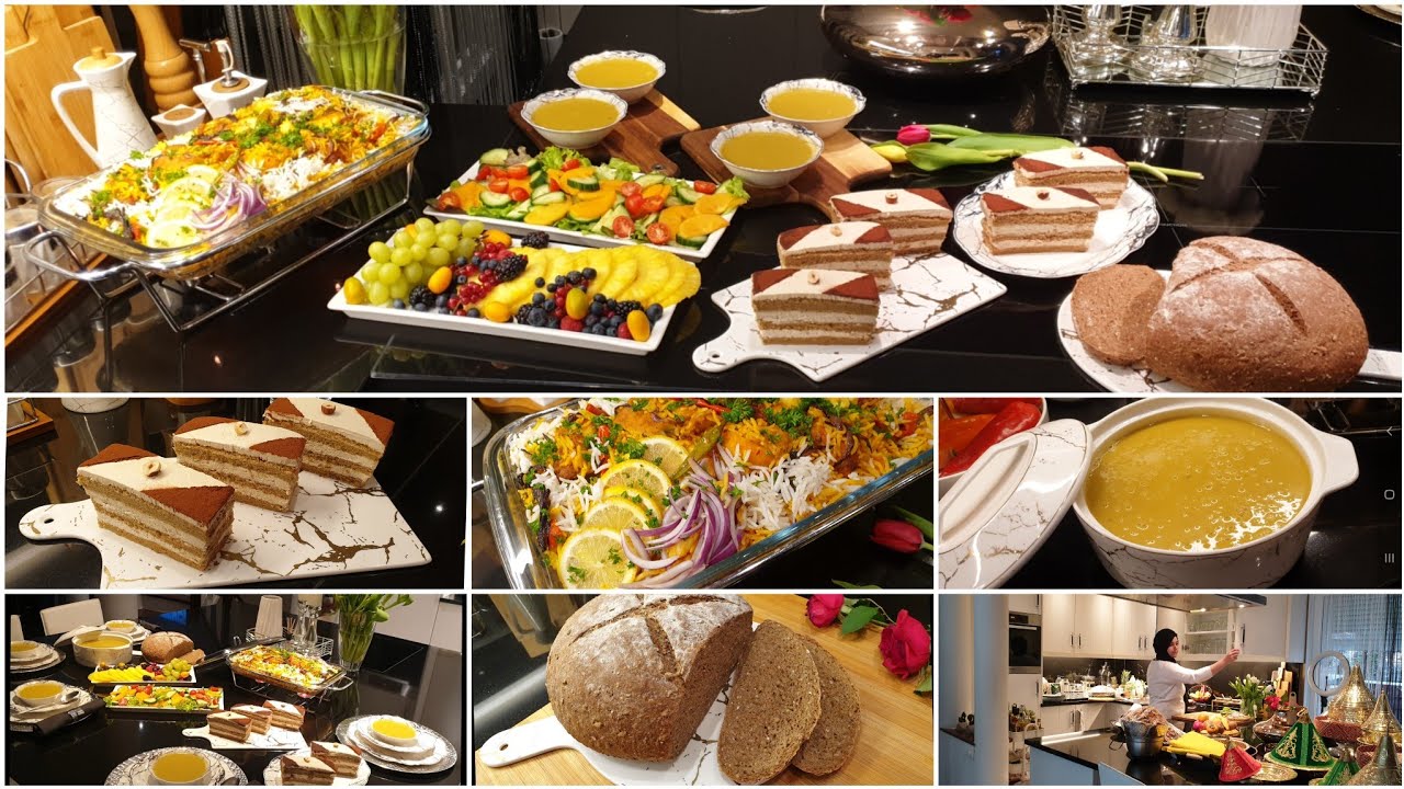 مائدة رمضان 🌙بين لحلو والمالح شوربة لذيذة 🥰حلوة الديسير سااهلة 💯الارز مع السمك يشهي 👍خبز ناااجح 💯💯💯