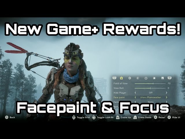 Horizon Zero Dawn - New Game+ Rewards! Facepaints & Focus Colours