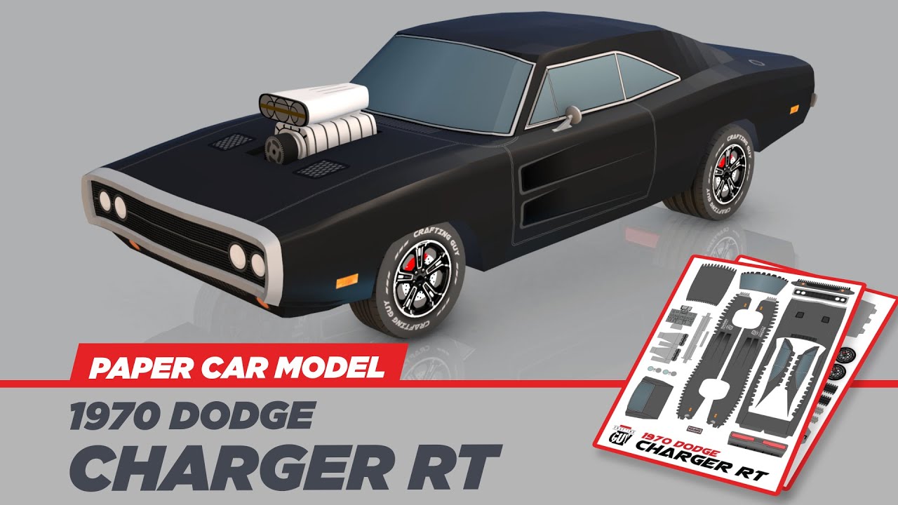 Paper Craft | How to make Dodge Charger RT paper model | Dom Toretto dodge  charger RT | Paper Model - YouTube