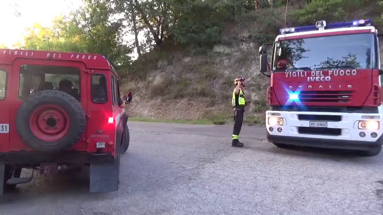 23 agosto 2020. Incendio sulle colline di Casola Valsenio.