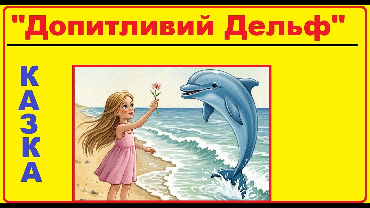 Аудіо казка "Допитливий Дельф" українською мовою
