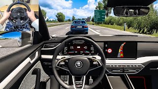 2022 Skoda Octavia RS - Euro Truck Simulator 2 [Steering Wheel Gameplay] by CARens 17,578 views 2 months ago 18 minutes
