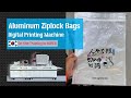 Korea Aluminum Ziplock Bags UV Digital Printing Machine on site training