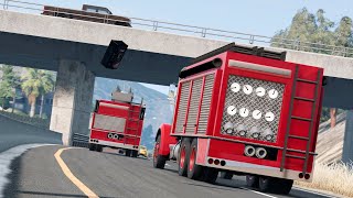 Dropping Objects onto Highways 4 | BeamNG.drive