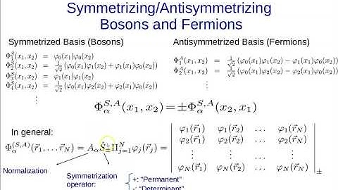 3- Second Quantization - Course on Quantum Many-Body Physics