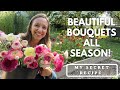 Seasonal bouquet recipes to make succession planting easy growing cut flowers for profit