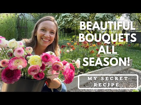 Seasonal Bouquet Recipes to make Succession Planting EASY!! Growing Cut Flowers for Profit 