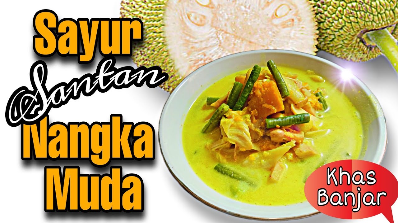 RESEP SEDERHANA SAYUR SANTAN NANGKA MUDA || Masakan Khas Banjar @aidananin9145