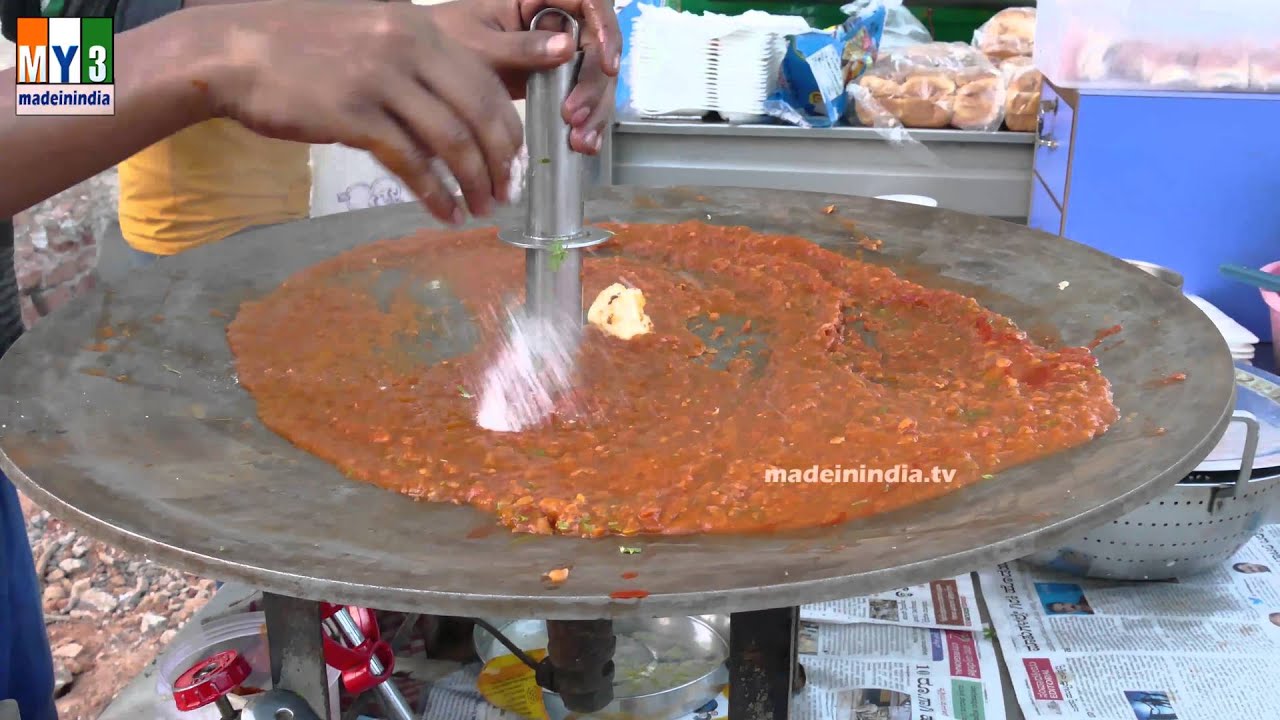 Pav Bhaji recipe | Pav Bhaji Chaat Recipe | Mumbai Popular Street Food | INDIAN STREET FOODS