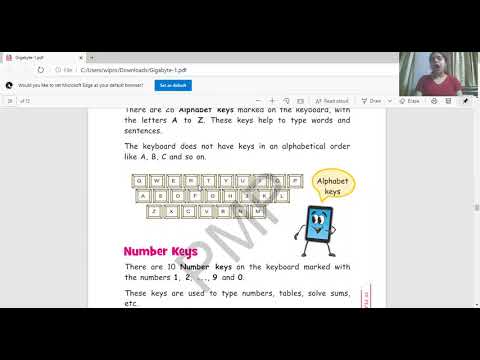 Class 1 Ch 5 Computer keyboard - YouTube