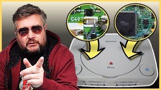 PSone MOD Chip Install & Full SMD Re-Cap | Nice