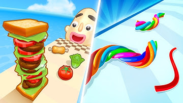 Sandwich Runner | Twisty Runner | All Level Gameplay | Satisfying Mobile Games | Android,iOS