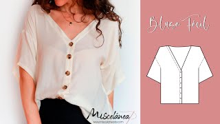 Cómo hacer una BLUSA FACIL con ¡PATRÓN GRATIS!