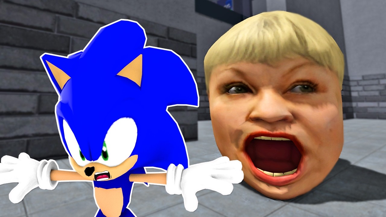 Sonic Played Escape Karen Head Obby in ROBLO | Sonic plays Roblox