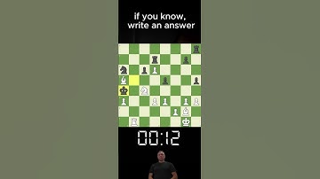 Without hints, Guess the next move, checkmate in one move. The King is defeated