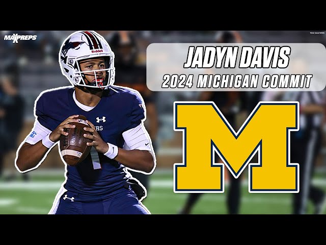 Providence Day QB Jadyn Davis commits to Michigan