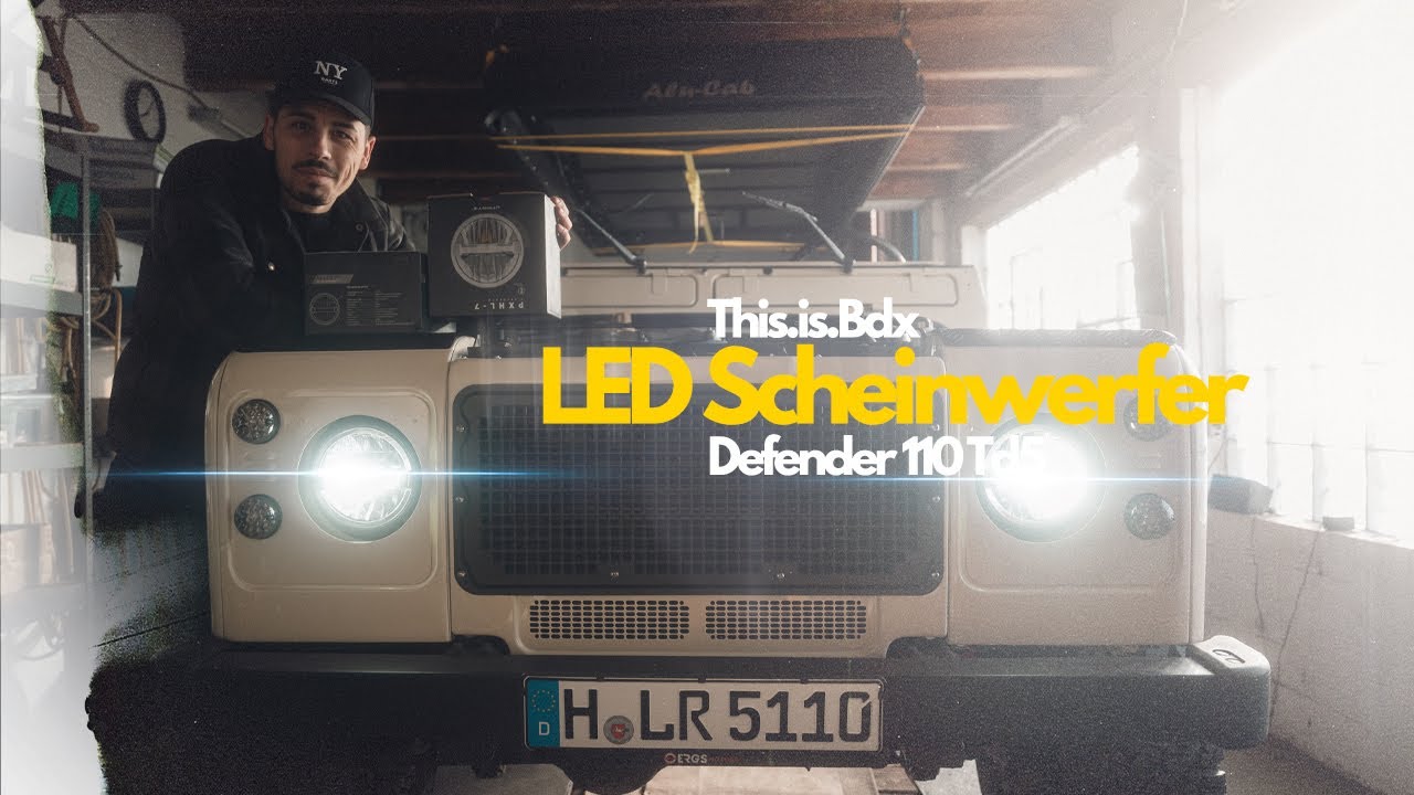 Defender Td5 / Led Scheinwerfer mit Tagfahrlicht einbauen / LTPRTZ / 7 Zoll Bi-LED