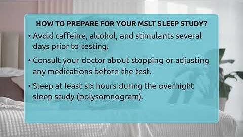How To Prepare For Your MSLT Sleep Study? - Sleep Apnea Support Network