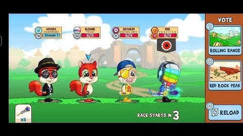 play quick matches with friends in the rolling range -fun run 3