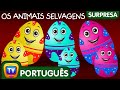 Aprendendo Os Animais Selvagens (Learn Wild Animals) | Ovos de Surpresa Brinquedos | ChuChu TV