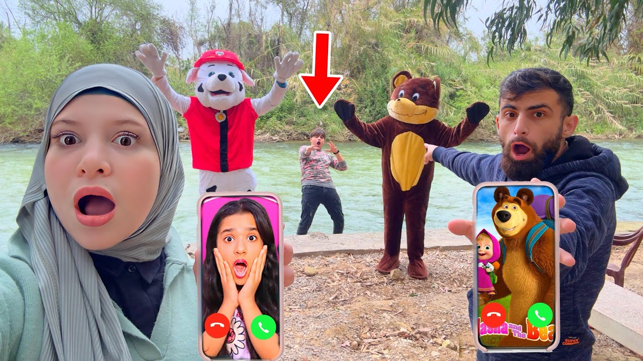 شفا وجنى انخطفوا من الدب الشرير ودورية المخالب ومعها ماشا لكن بودي بل بحر عمل اشي  !!!