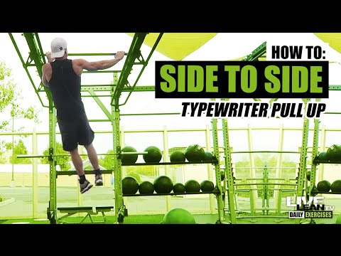 How To Do A SIDE TO SIDE TYPEWRITER PULL UP | Exercise Demonstration Video and Guide