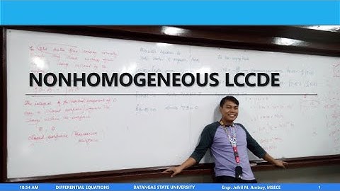 Nonhomogeneous Linear Differential Equations (Shortcut Technique)