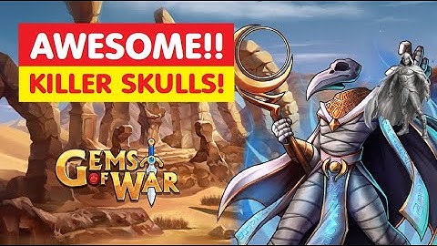 Gems of War Rath-Amon SUPER SKULLS! Team Best Guide Gameplay Strategy?