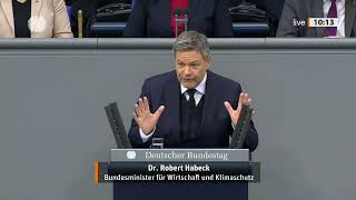 Thumbnail for Bundesminister Robert Habeck im Bundestag am 11. Februar 2025