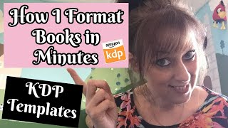 How to format a book using KDP Templates.