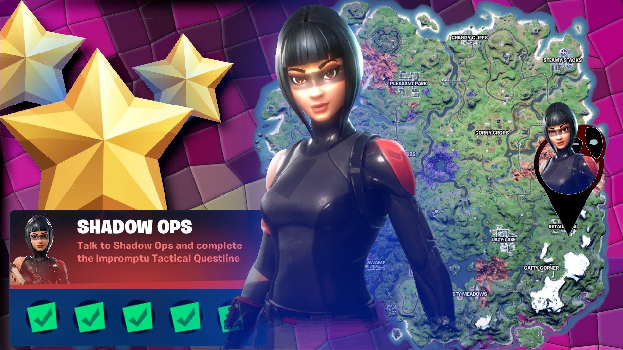 Fortnite Challenges - Shadow Ops Punch Card
