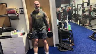 Stability Ball DB Hack Squat
