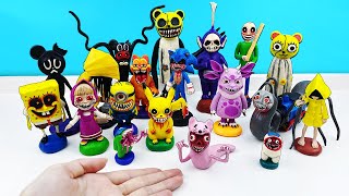 All MY SCARY characters from the EXE game and their stories. Plasticine collection. Figures Modeling