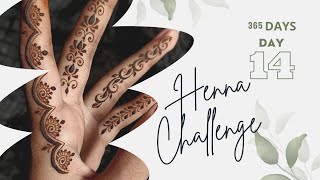 365 Days Henna Challenge | Day 14 | Mehndi Henna Tutorial for Beginners