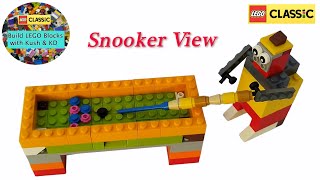 LEGO Snooker View with LEGO Classic 10715 || MOC|| Building Instructions Ideas (LEGO Sports-03)